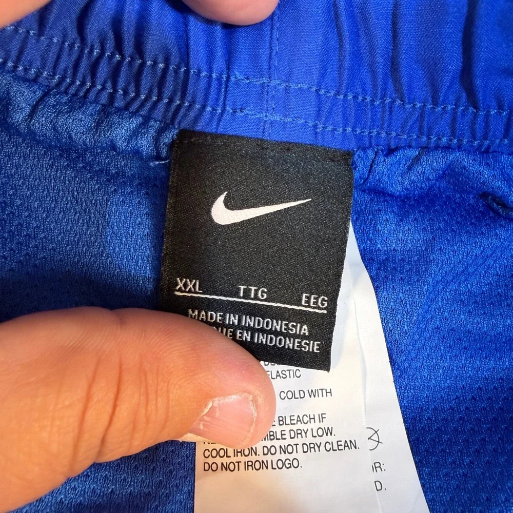 Nike Swim Shorts Mens XXL NESSA558 Blue Mesh Lined Athletic NEW